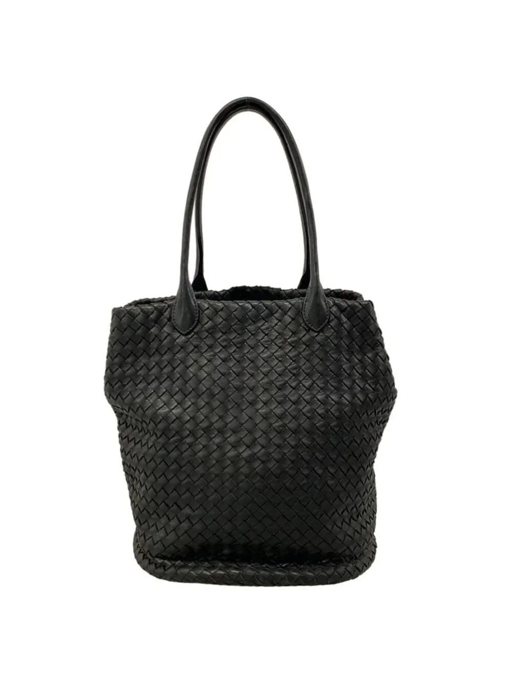 Bottega Veneta Tote Intrecciato Black Leather